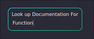 Documentation Pop-up