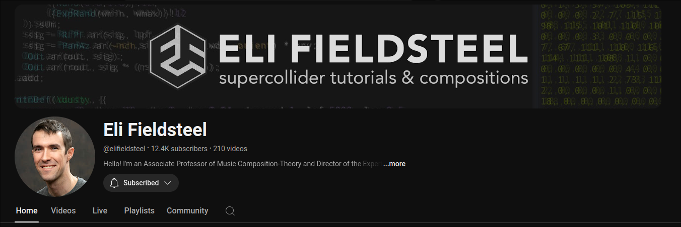 Eli Fieldsteel YouTube Channel
