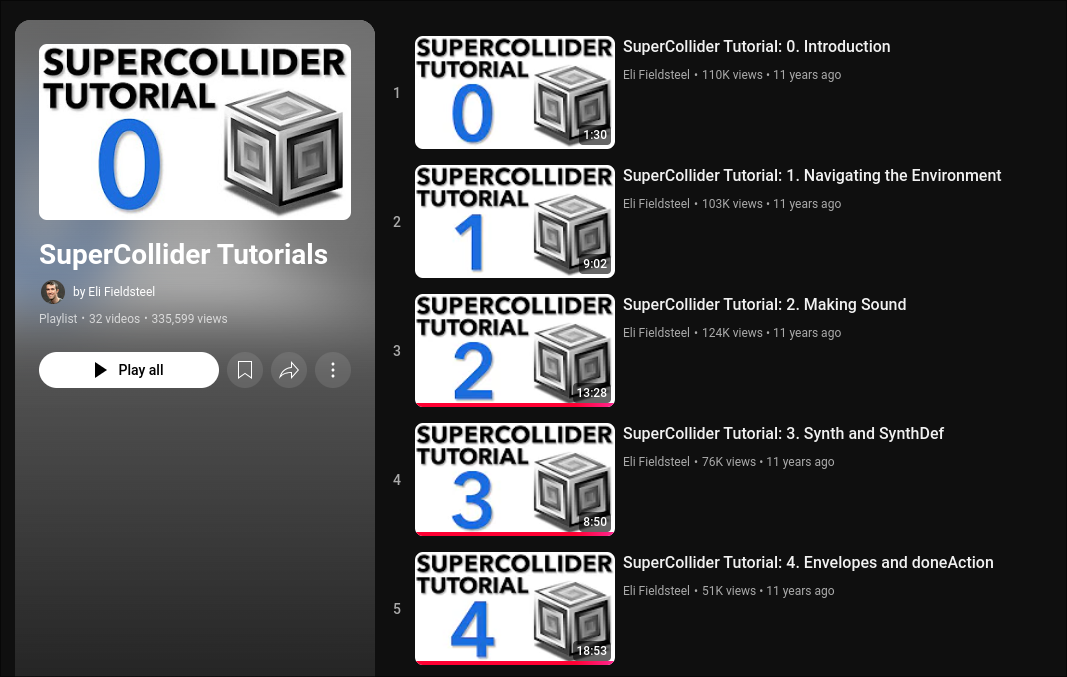 Eli Fieldsteel YouTube Playlist
